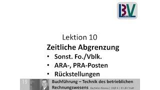 Sonstige Forderungen Verbindlichkeiten ARA PRA Rechnungsabgrenzung Rückstellung FB L10 T02 [upl. by Malinda]