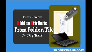 2 ways to remove hidden attribute to unhide folders and files in Windows and USB [upl. by Stout]