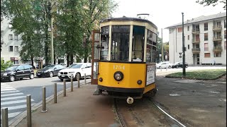 Tranvia di Milano  Milan Tram Linea 19 Stazione Lambrate  Piazza Castelli serie 1500 Peter Witt [upl. by Nawud55]