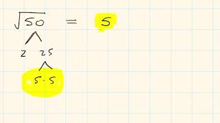 12 Comparing root 50 to 5 root 2 [upl. by Eisset]