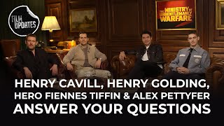 Henry Cavill Henry Golding Hero Fiennes Tiffin amp Alex Pettyfer Answer Your Questions  FilmUpdates [upl. by Duntson54]