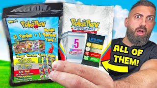 I Opened EVERY PokeRev Pack EVER MADE [upl. by Elohcan]