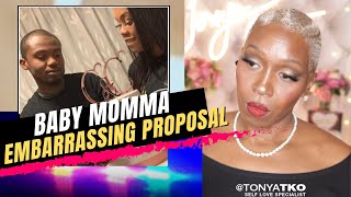 Baby Mommas Embarrassing Proposal to Balding Dusty [upl. by Engracia]