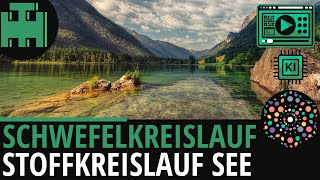 Schwefelkreislauf Stoffkreislauf im See│Biologie LernvideoLearning Level Up KI [upl. by Roi]