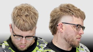 Best Mullet Crop Top Haircut Tutorial 🔥 High Taper Detailed Scissor Work Breakdown [upl. by Shaun]