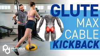 How to Cable Kickback Glute Max  Form Tutorial for Bigger Glutes [upl. by Dionne]