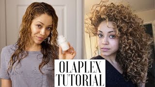 My Olaplex Tutorial  Curly Hair [upl. by Aicatsal]