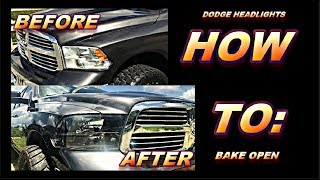 HOW TO color match dodge ram headlights EASY custom built headlights [upl. by Carn458]