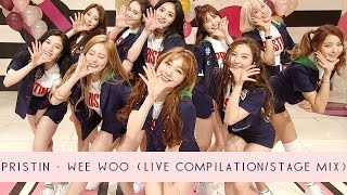 PRISTIN  Wee Woo Live CompilationStage Mix [upl. by Vezza]