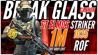 The Division 2  St elmos OP Striker Sacrifice DPS Build  sawyer Perfect Glass Cannon [upl. by Corri399]