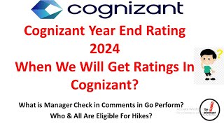 Cognizant Year End Rating 2024  Cognizant Ratings Update  When We Will Get Ratings in Cognizant [upl. by Conall]