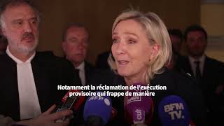 «Le parquet est extrêmement outrancier» Marine Le Pen réagit à la peine dinéligibilité requise [upl. by Nnyliak792]