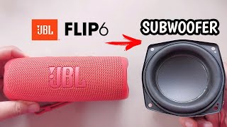 JBL FLIP 6 vs 4inch JBL Subwoofer Bass speaker [upl. by Bette-Ann]