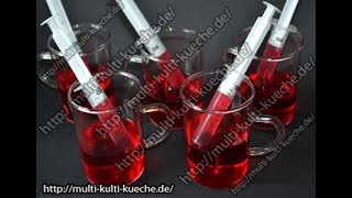 HALLOWEEN REZEPTE I SCHNELL UND EINFACH  Blutige Spritzen aus Götterspeise [upl. by Ernestus]