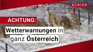 Unwetterwarnungen Schnee Regen und Wind in Österreich [upl. by Unity]