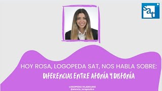 Diferencias entre afonía y disfonía [upl. by Duster37]