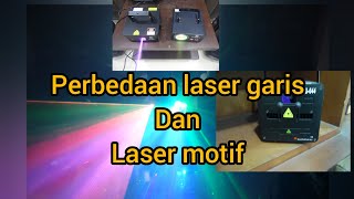 Laser perbedaan laser garis dan laser dengan motif [upl. by Dnalyar999]