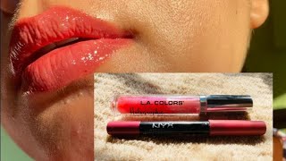 perfect combination of lipgloss and lip liner ❤️makeup lipgloss [upl. by Bryce]