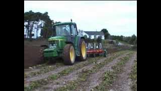 John Deere 6910 ploughing 2004 [upl. by Eihpos]