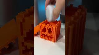 Minecraft Halloween Jack O Lantern IRL shorts [upl. by Erej360]