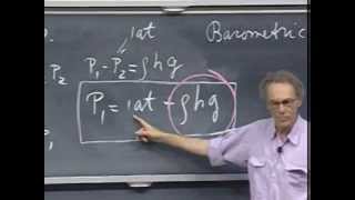 Lec 27 Gases and Incompressible Liquids  801 Classical Mechanics Fall 1999 Walter Lewin [upl. by Seltzer719]