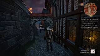 The Witcher 3 Explore the passages under Temple Isle  Cat School Gear [upl. by Maag443]