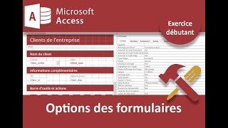 Personnaliser les formulaires exercice Access [upl. by Greysun]