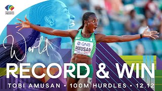 WORLD RECORD 1212 🇳🇬  Amusan wins 100m hurdles  World Athletics Championships Oregon 22 [upl. by Annayr53]