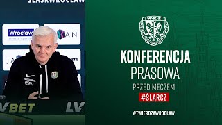 Konferencja prasowa przed meczem ŚLĄRCZ  Jacek Magiera i Aleksander Paluszek [upl. by Hanikehs]