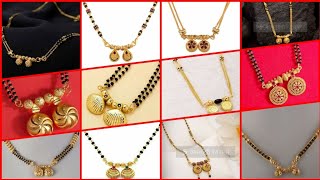 Wati Pattern Short Mangalsutra Gold Designs  latest wati mani mangalsutra designs  mangalsutra [upl. by Aicert]