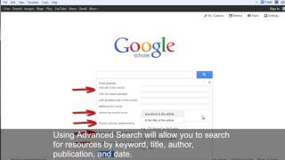 How to use Google Scholar for Academic Research [upl. by Meela70]