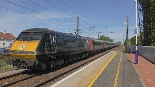 4K Trains at Prestonpans 17518 [upl. by Ylyl]