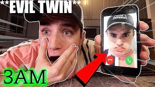 Insane FACETIMING MYSELF AT 3AM CHALLENGE EVlL STROMEDY TWIN [upl. by Salkin359]