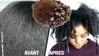 COMMENT NOIRCIR SES CHEVEUX AVEC LE CAFÉ LetitiaBeauty [upl. by Ahsatsana974]