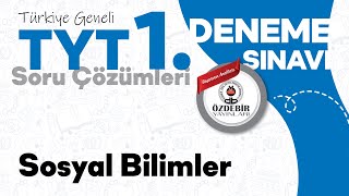 Ekim 2024  YKS 1 Deneme Sınavı TYT SOSYAL BİLİMLER Çözüm Videoları [upl. by Amzaj]