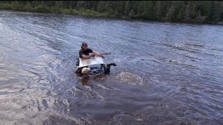 Polaris RZR 900XP goes DEEP in the lake this time watertight PowerModz [upl. by Ruosnam996]