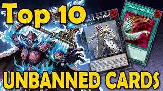 Top 10 Unbanned Cards in Yugioh [upl. by Manard]