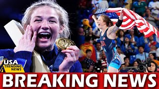 Sarah Hildebrandt gives Team USA second wrestling gold medal after wild day [upl. by Sidman]