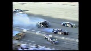 1996 TALLADEGA DALE EARNHARDT CRASH STERLING MARLIN ERNIE IRVAN [upl. by Alenairam]