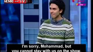 Egyptian TV Host Kicks Atheist Out of Studio Recommending Psychiatric Treatment YouTube [upl. by Odey]