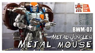 TransArt BWM07 Metal Mouse Transformers Masterpiece Transmetal Rattrap Review [upl. by Nwaf]