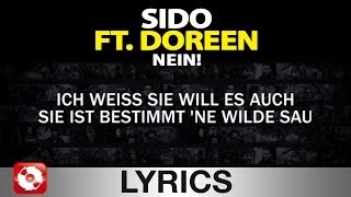 SIDO FEAT DOREEN  NEIN  AGGROTV LYRICS KARAOKE OFFICIAL VERSION [upl. by Limhaj26]