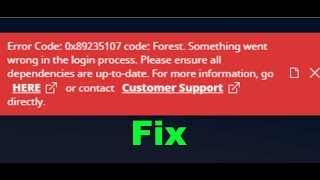 Fix Minecraft Launcher Error Code 0x89235107 Code Forest Something Went Wrong In The Login Process [upl. by Josey619]