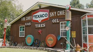 A 1950s Texaco Station Recreated Over 20 Years in a West Clarksville Backyard [upl. by Duleba68]