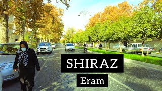 Shiraz iran 4k Walking on Eram Streetشیراز خیابان ارم [upl. by Ydeh]