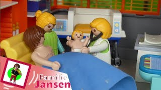 Playmobil Film quotDas Baby darf aus dem Krankenhausquot Familie Jansen  Kinderfilm  Kinderserie [upl. by Noedig250]