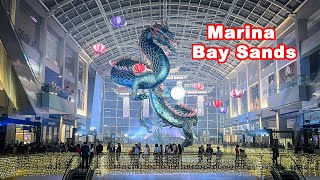 The Dragon awakens 2024 CNY Light Up  Marina Bay Sands [upl. by Lyrak]