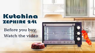 Kutchina 24Litre ZEPHIRE 24L Oven Toaster Grill Unboxing amp Review [upl. by Oleic]