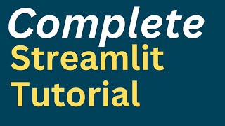 Complete Streamlit Python tutorial in One Video l Machine Learning l Data Science [upl. by Arva972]