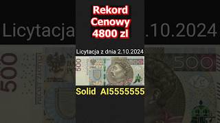 4800 złotych za Banknot 500 złotych Solid Niesamowity Rekord wśród Banknotów Solid [upl. by Fabiano]